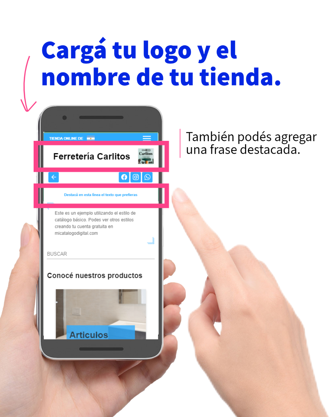 Ya te suscribiste en Mi Catálogo Digital. ¡Felicitaciones! ya tenés tu tienda online.